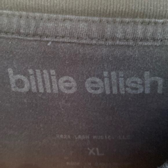 Billie Eilish women’s extra large long sleeve black graphic tee t-shirt - Picture 3 of 4
